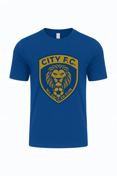 West Islip Soccer Club City F.C. Royal Blue Performance Tee